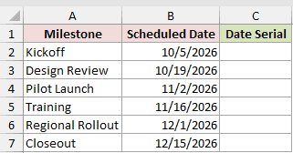 N example 2: dataset and empty result cells