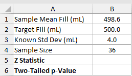 Dataset for NORM.S.DIST example 6