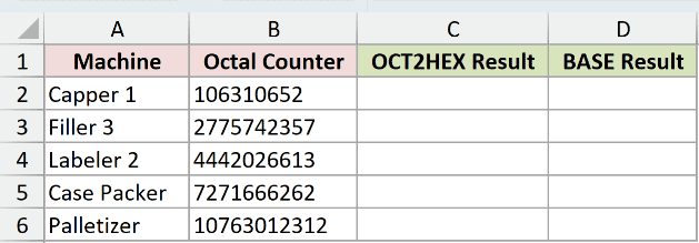 Dataset for OCT2HEX example 4