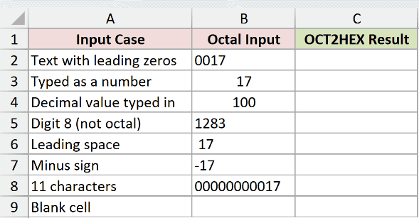 Dataset for OCT2HEX example 5