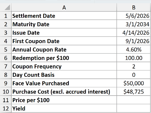 Dataset for ODDFYIELD example 2