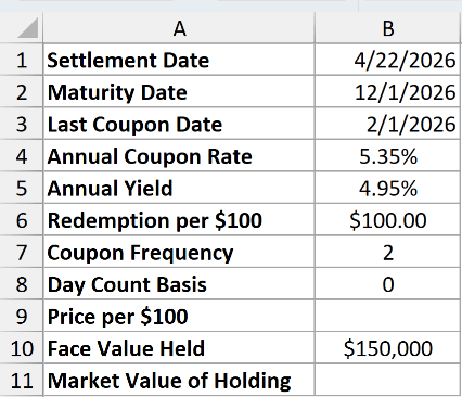 Dataset for ODDLPRICE example 2
