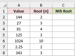 Dataset for POWER example 2