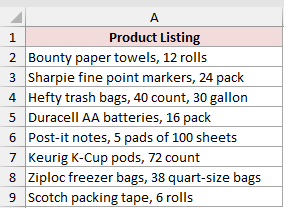 Dataset for REGEXEXTRACT example 1