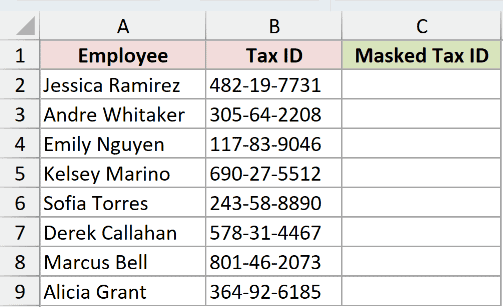 Dataset for REGEXREPLACE example 3