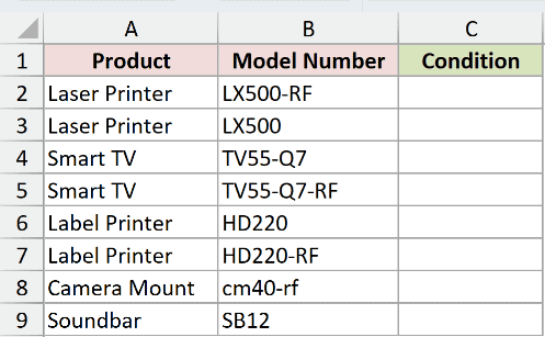 Dataset for RIGHTB example 6