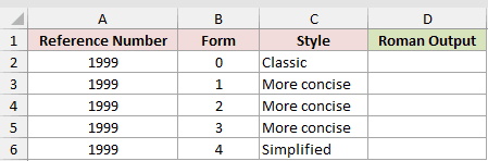 Dataset for ROMAN example 3