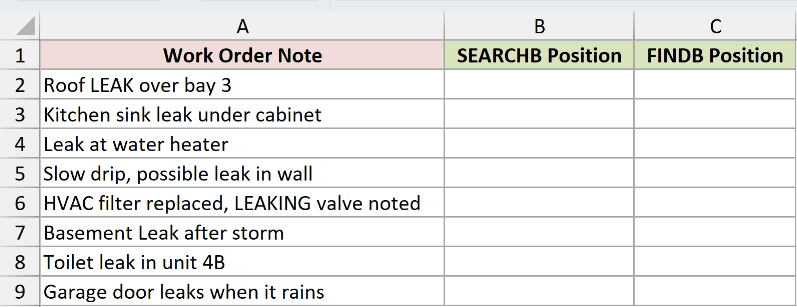 Dataset for SEARCHB example 1