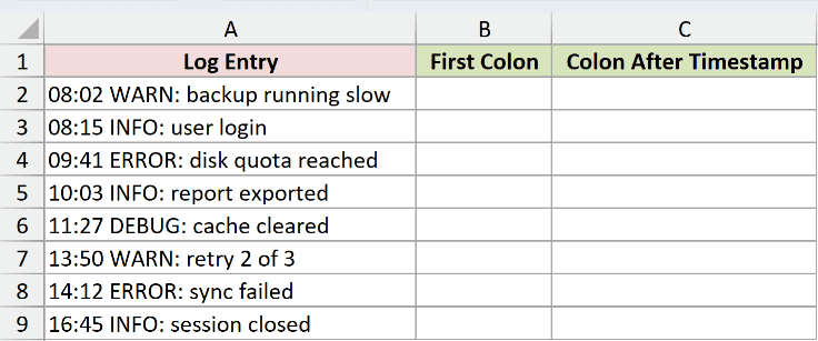 Dataset for SEARCHB example 5