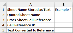SHEET example 2: dataset and empty result cells