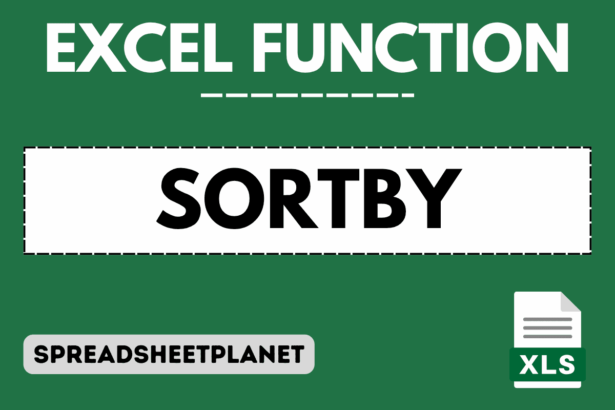 SORTBY Function in Excel (6 Easy Examples)