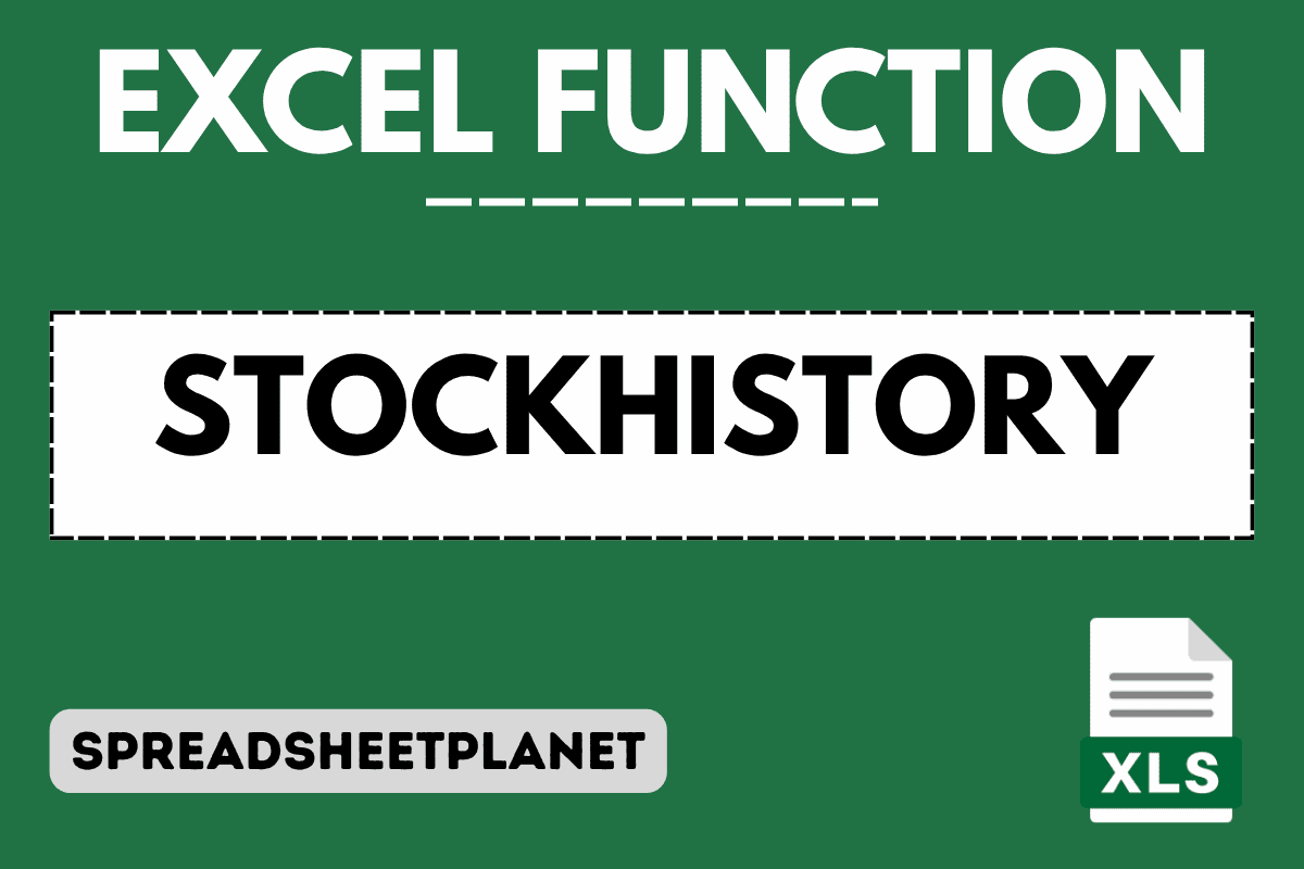 STOCKHISTORY Function in Excel (6 Easy Examples)