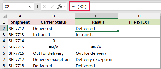 =T(B2) in C2