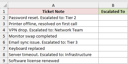 Dataset for TEXTAFTER example 6