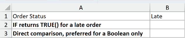 Dataset for TRUE example 2