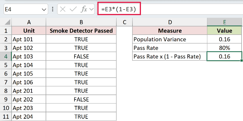 =E3*(1-E3) in E4