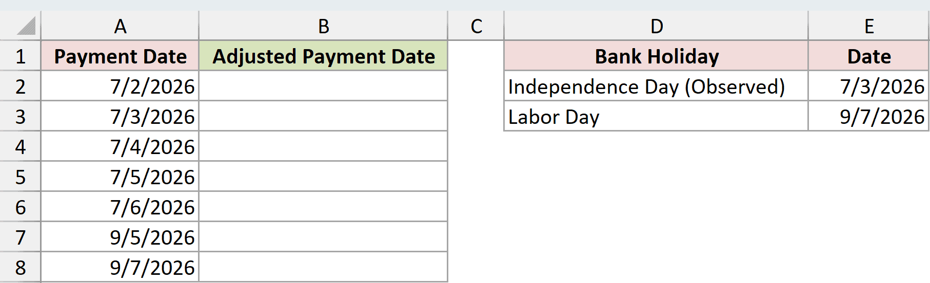 Dataset for WORKDAY example 5