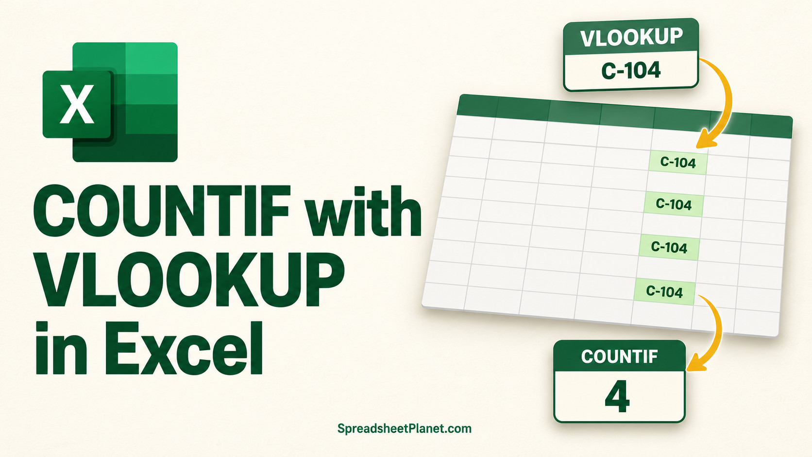 How to Use COUNTIF with VLOOKUP in Excel (4 Easy Ways)