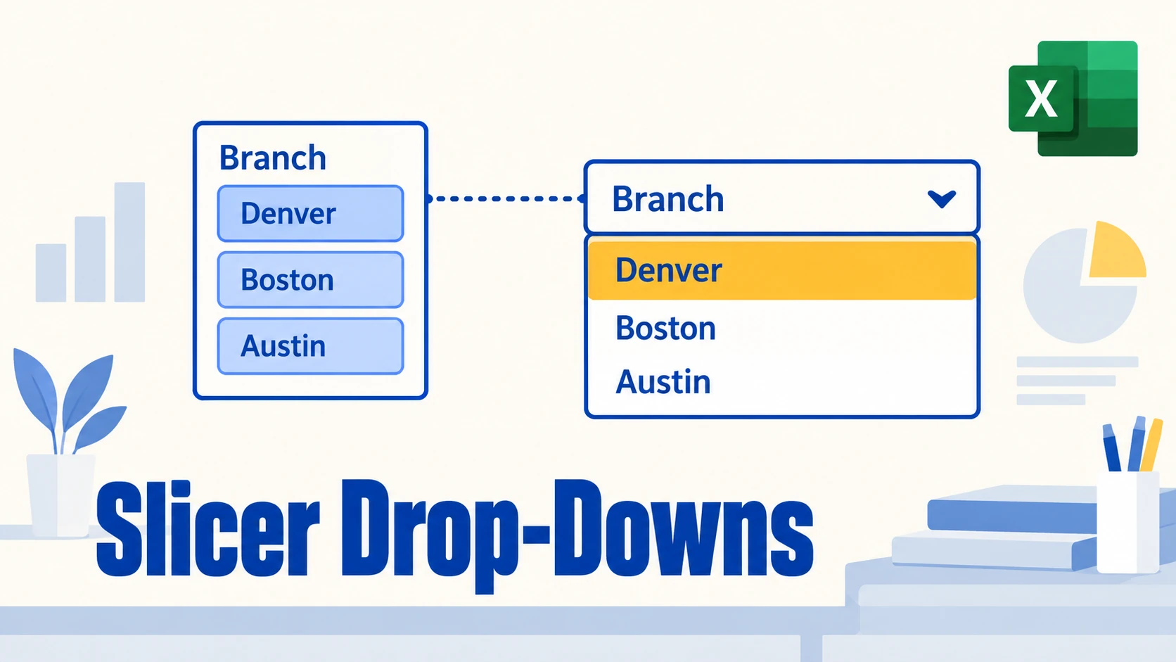 How to Make a Slicer Drop-Down List in Excel