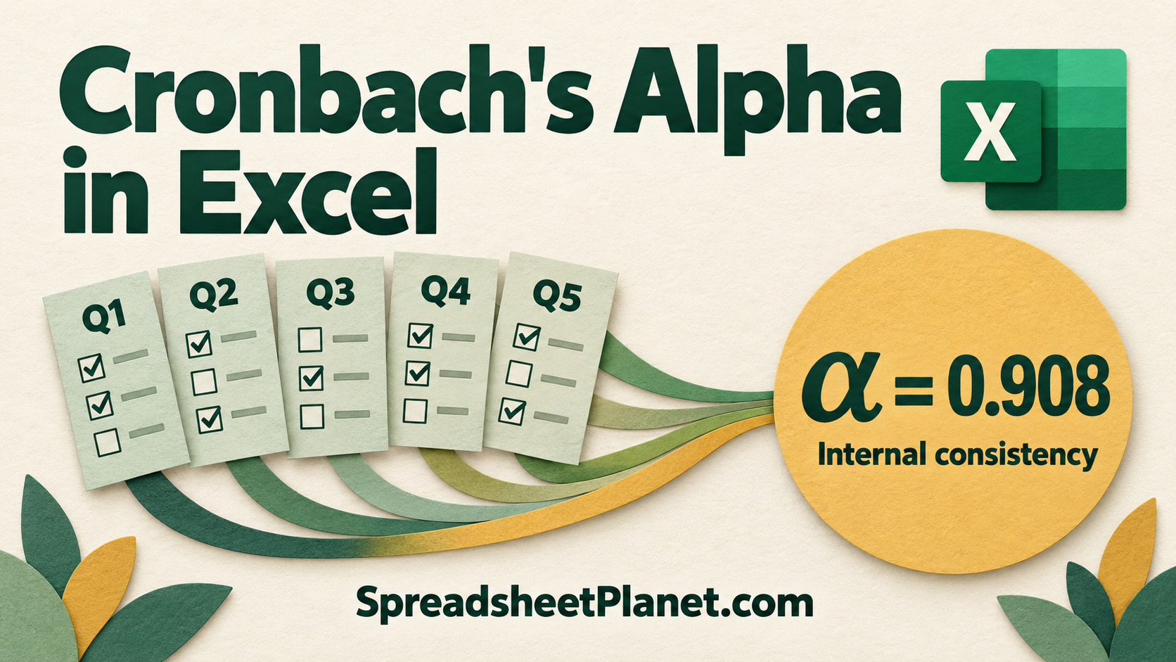 How to Calculate Cronbach’s Alpha in Excel